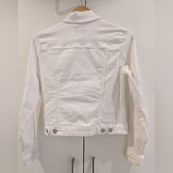 Jeanswest size 8, white, denim, button up jacket - Picture 2 of 4